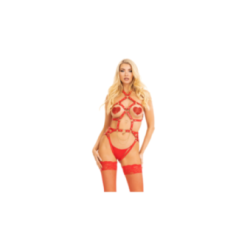 LEG AVENUE - PETTORINA CUORE ROSSO M