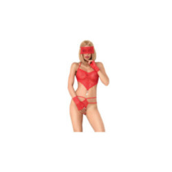 CHILIROSE - CR 3882 SET BODY SENZA CAVALLETTO ROSSO S/M