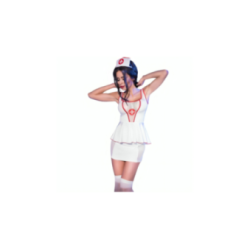 CHILIROSE - CR 4160 COSTUME DA INFERMIERA TOP E GONNA S/M