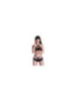 CHILIROSE - CR 4428 REGGISENO E SLIP NERO S/M