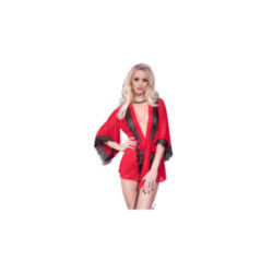 CHILIROSE - CR 4113 PEGNOIR ROSSO L/XL