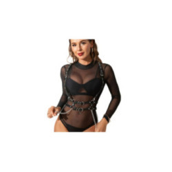 SUBBLIME - PETTORINA CON CINGHIE E CATENA DETTAGLI TAGLIA UNICA