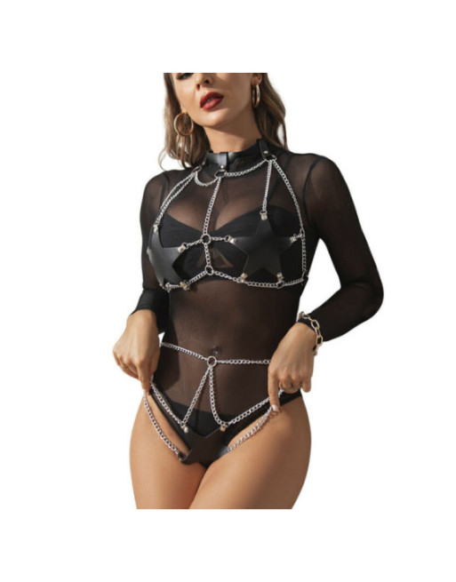 SUBBLIME - IMBRACATURA COMPLETA CON CATENA A STELLA ??DETTAGLIO TAGLIA UNICA