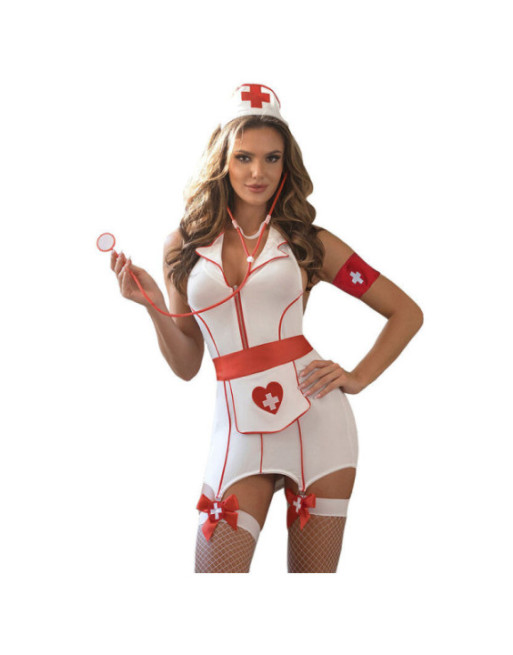 SUBBLIME - VESTITO COSTUME DA INFERMIERA SEXY L/XL