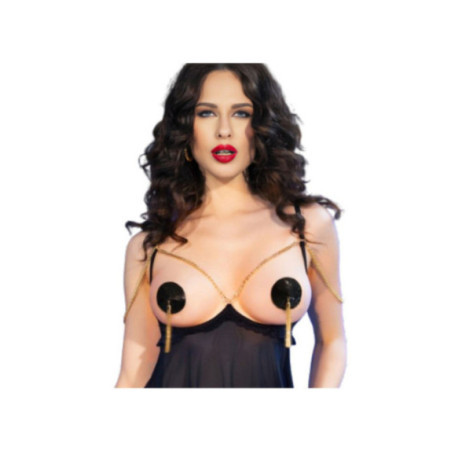 CHILIROSE - CR 4714 COPRI CAPEZZOLI NERO