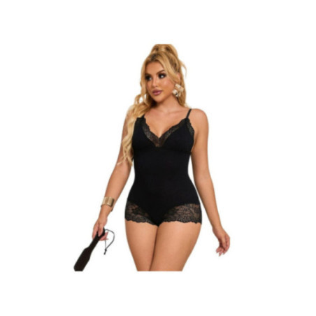 SUBBLIME - ORSACCHIOTTO CON DETTAGLI IN PIZZO FLOREALE NERO S/M