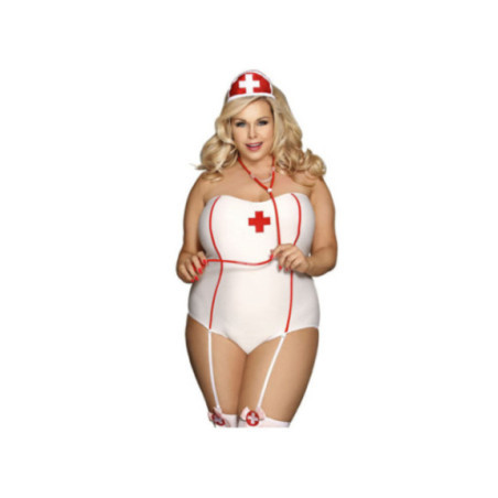 SUBBLIME - COSTUME DA INFERMIERA SEXY CON ORSACCHIOTTO L/XL