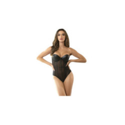SUBBLIME - BODY CON BRETELLE A CATENA NERA S/M