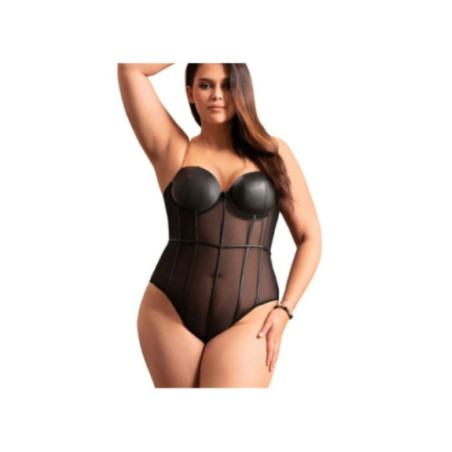 SUBBLIME - BODY CON BRETELLE A CATENA NERA L/XL