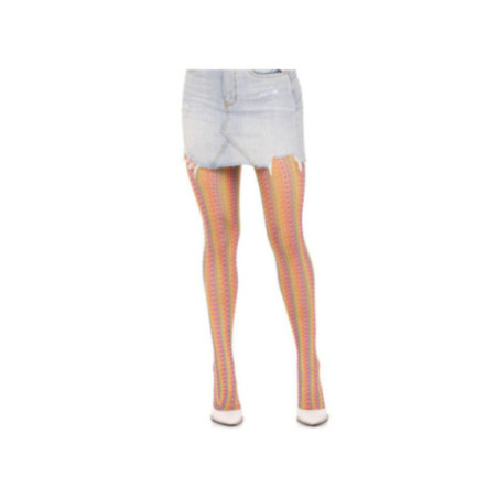 LEG AVENUE - CALZE ALL'UNCINETTO MULTICOLORE