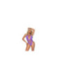 LEG AVENUE - BODY SCOLLO APERTO E INCROCIATO VIOLA