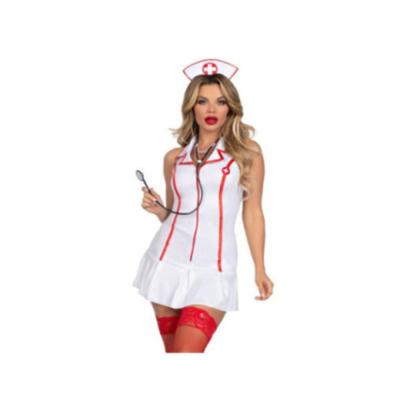 LEG AVENUE - COSTUME DA CAPO INFERMIERA BIANCO S/M