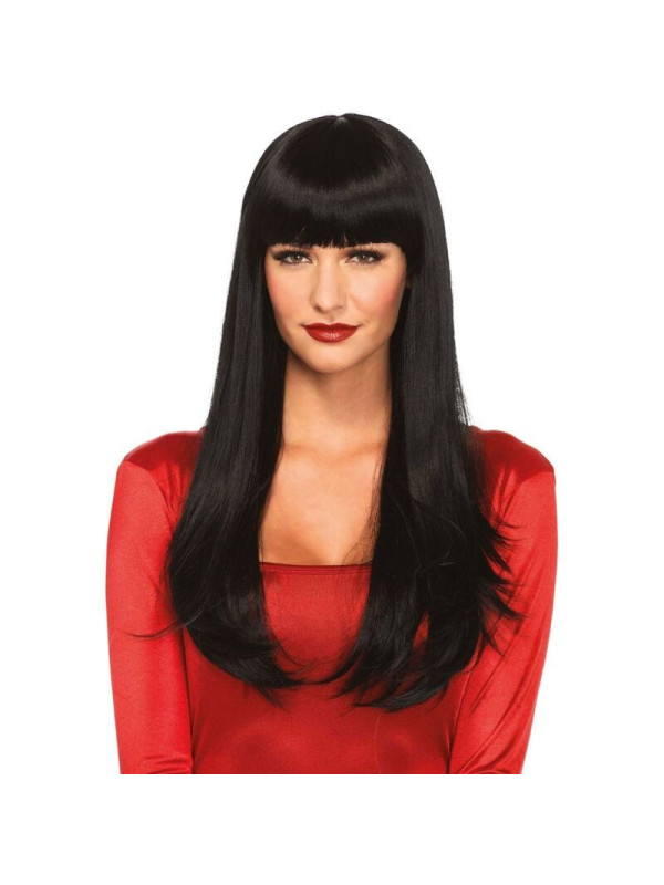 LEG AVENUE - BANGIN PARRUCCA LUNGA LISCIA NERA