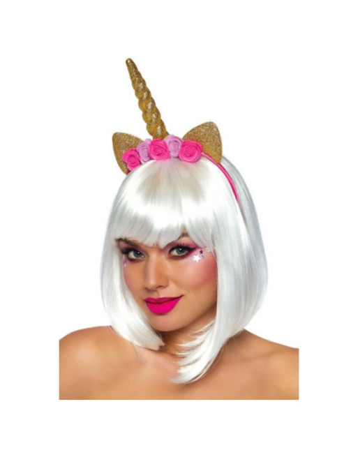 LEG AVENUE - CERCHIETTO FIORE UNICORNO ORO