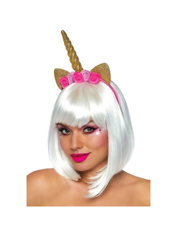 LEG AVENUE - CERCHIETTO FIORE UNICORNO ORO