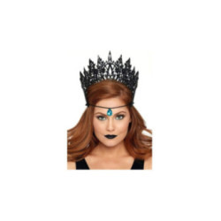 LEG AVENUE - CORONA CON GLITTER E GIOIELLO NERO