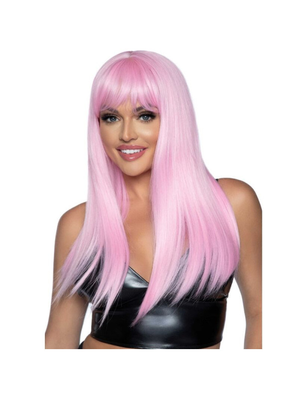 LEG AVENUE - PARRUCCA LUNGA LISCIA FRANGIA ROSA
