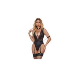 SUBBLIME - 954383 BODY SEXY CON CINTURA REGGICALZE NERO S/M