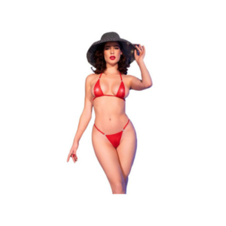 CHILIROSE - CR 4840 MICRO BIKINI ROSSO S/M
