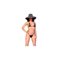 CHILIROSE - CR 4840 MICRO BIKINI NERO S/M