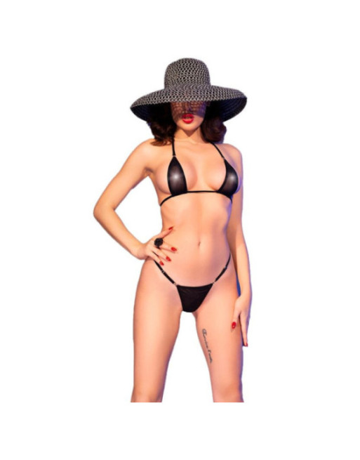 CHILIROSE - CR 4840 MICRO BIKINI NERO S/M
