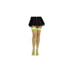 LEG AVENUE - COLLANT A RETE LARGA VERDE NEON