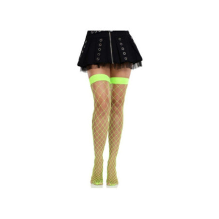 LEG AVENUE - COLLANT A RETE LARGA VERDE NEON