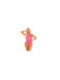 LEG AVENUE - BODY IN PIZZO ROSA CON SCOLLO A INCROCIO TAGLIA UNICA