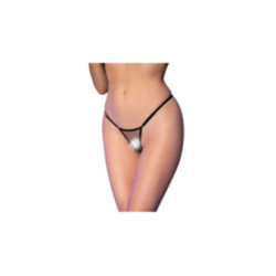 CHILIROSE - CR 4856 MICRO PERIZOMA RETE NERO L/XL