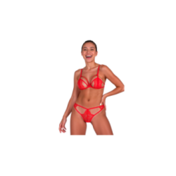 PASSION - ANUVERA REGGISENO + PERIZOMA FIRE BRICK S/M