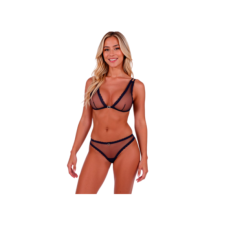 PASSION - BELISSANA REGGISENO + PERIZOMA BLU S/M