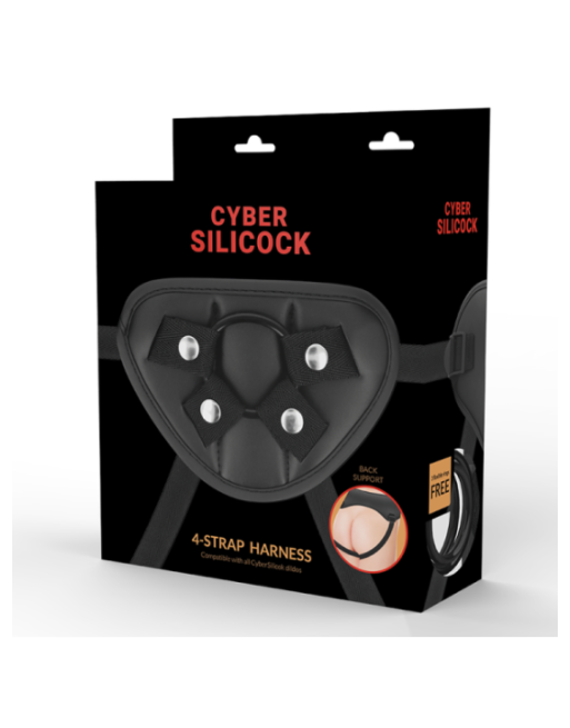 CYBER SILICOCK - ARNÊS DE CINTA CYBER COM 3 ANÉIS GRTIS