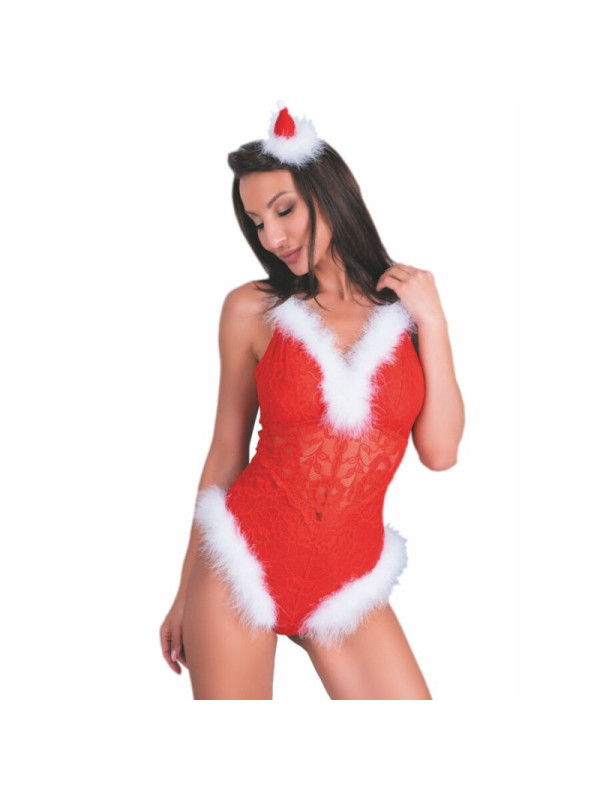 LIVCO CORSETTI FASHION - NAUGHTY SANTA LC 90706 BODY NATALIZIO L/XL