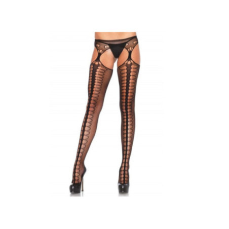 LEG AVENUE - COLLANT CON GIARRETTIERA ESCLUSIVO NERO