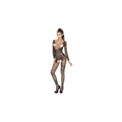 PASSION - DONNA BS031 BODYSTOCKING NERO TAGLIA UNICA