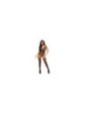 LEG AVENUE - BODYSTOCKING CON STRAPPY ROSA TAGLIA UNICA