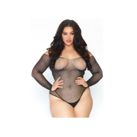 LEG AVENUE - BODYSTOCKING A RETE CRISTALLIZZATA LEG AVENUE - 1X-2X