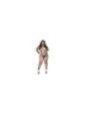 LEG AVENUE - CALZA BODY A RETE CRISTALLIZZATA 1X-2X