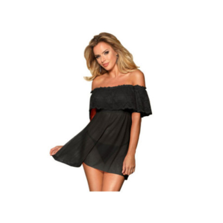 SUBBLIME - DRESSES ABITO CORTO + PERIZOMA NERO S / M