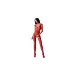 PASSION - WOMAN BS062 BODYSTOCKING ROSSO TAGLIA UNICA