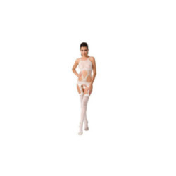 PASSION - WOMAN BS047 BODYSTOCKING BIANCO TAGLIA UNICA