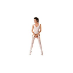 PASSION - WOMAN BS046 BODYSTOCKING BIANCO TAGLIA UNICA