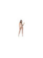 PASSION - WOMAN BS058 BODYSTOCKING BIANCO TAGLIA UNICA