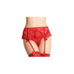 QUEEN LINGERIE - PERIZOMA CON GIARRETTIERA IN PIZZO S/M