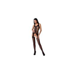 PASSION - DONNA BS072 BODYSTOCKING TAGLIA UNICA NERO