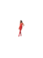 PASSION - WOMAN BS078 BODYSTOCKING TAGLIA UNICA ROSSO