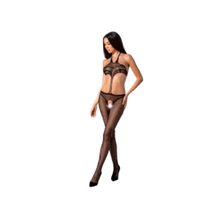 PASSION - WOMAN BS080 BODYSTOCKING NERO TAGLIA UNICA