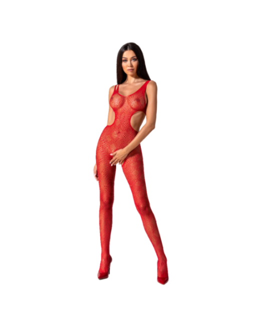 PASSION - WOMAN BS085 BODYSTOCKING ROSSO TAGLIA UNICA