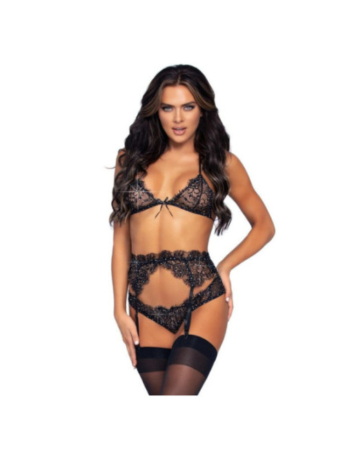 LEG AVENUE - SET TRE PEZZI SHINNY M