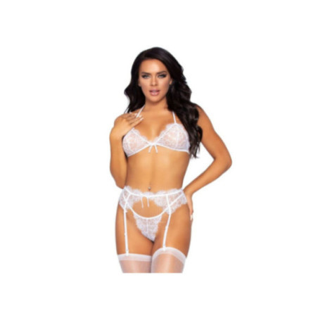 LEG AVENUE - SET TRE PEZZI REGGISENO, REGGISENO E PERING